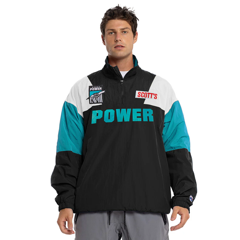 Port Adelaide Adults Throwback Pullover Windbreaker