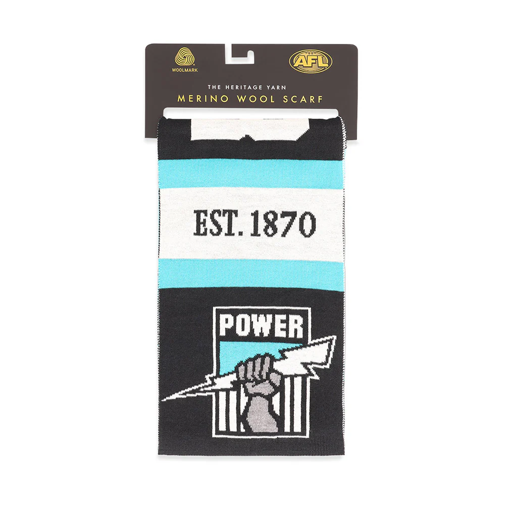 Port Adelaide Throwback Merino Wool Scarf