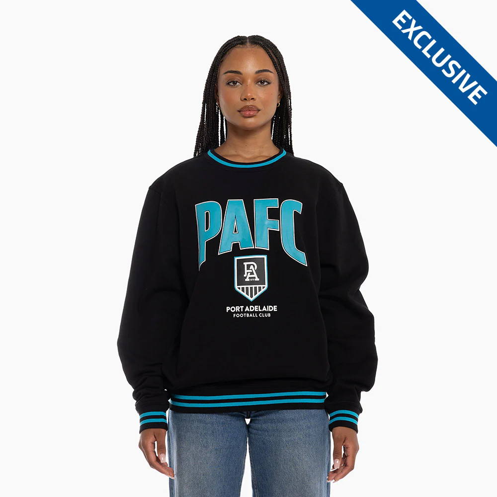 Port Adelaide Adult Arch Crew Sweater