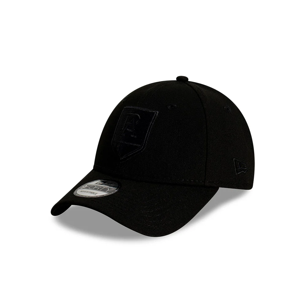 Port Adelaide New Era Black On Black 9forty Cap