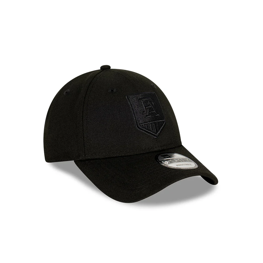 Port Adelaide New Era Black On Black 9forty Cap - Image 2
