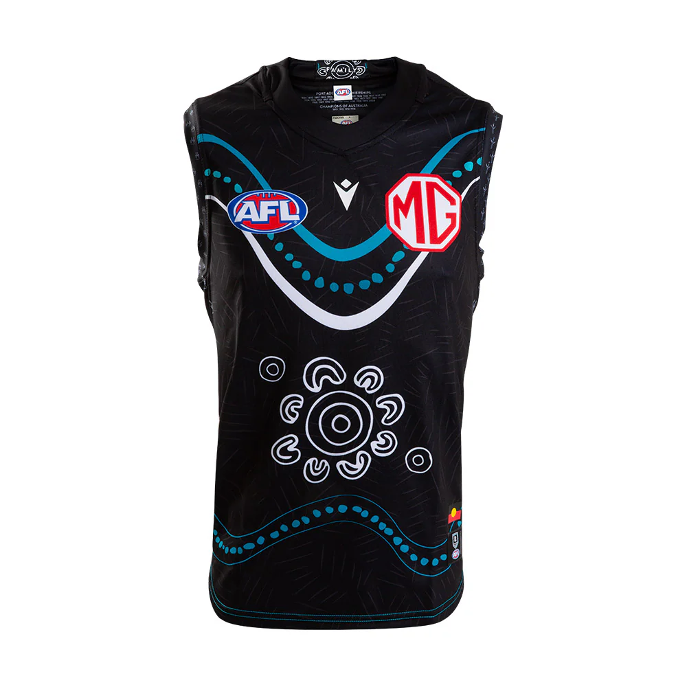 Port Adelaide 2024 Authentic Youth Indigenous Guernsey