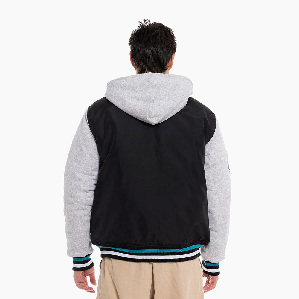 Port Adelaide Adult Patchwork Bomber Jacket - Image 3