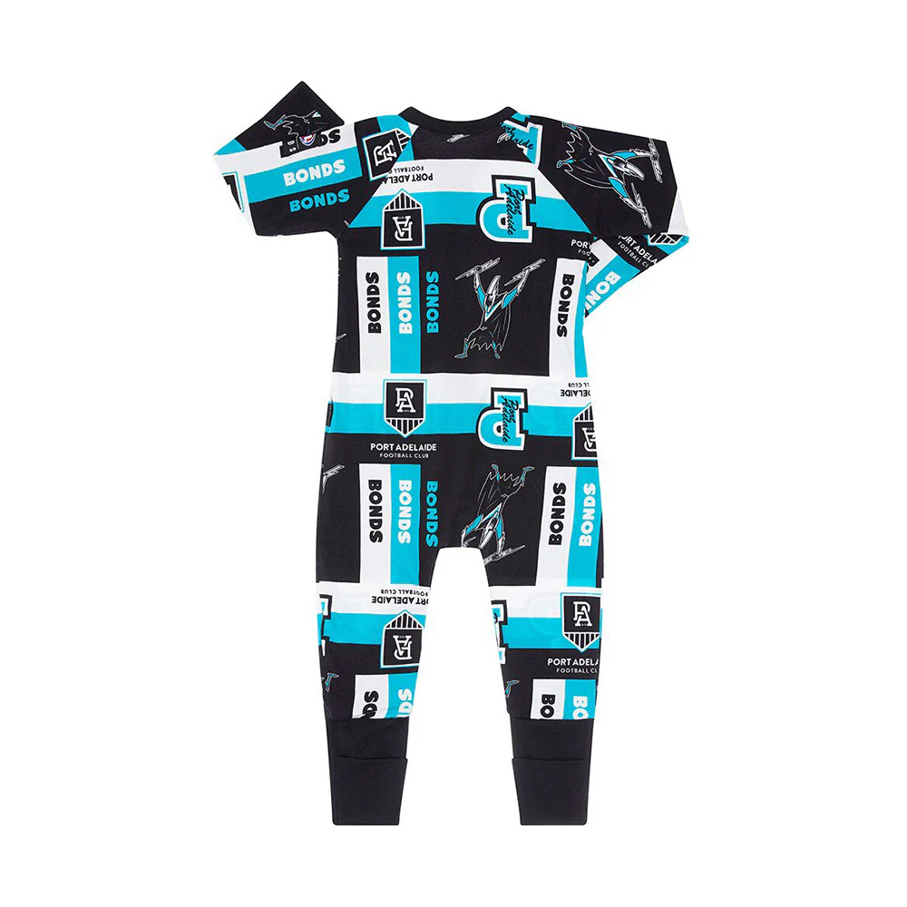 Port Adelaide Babies/Toddlers Wondersuit - Image 2
