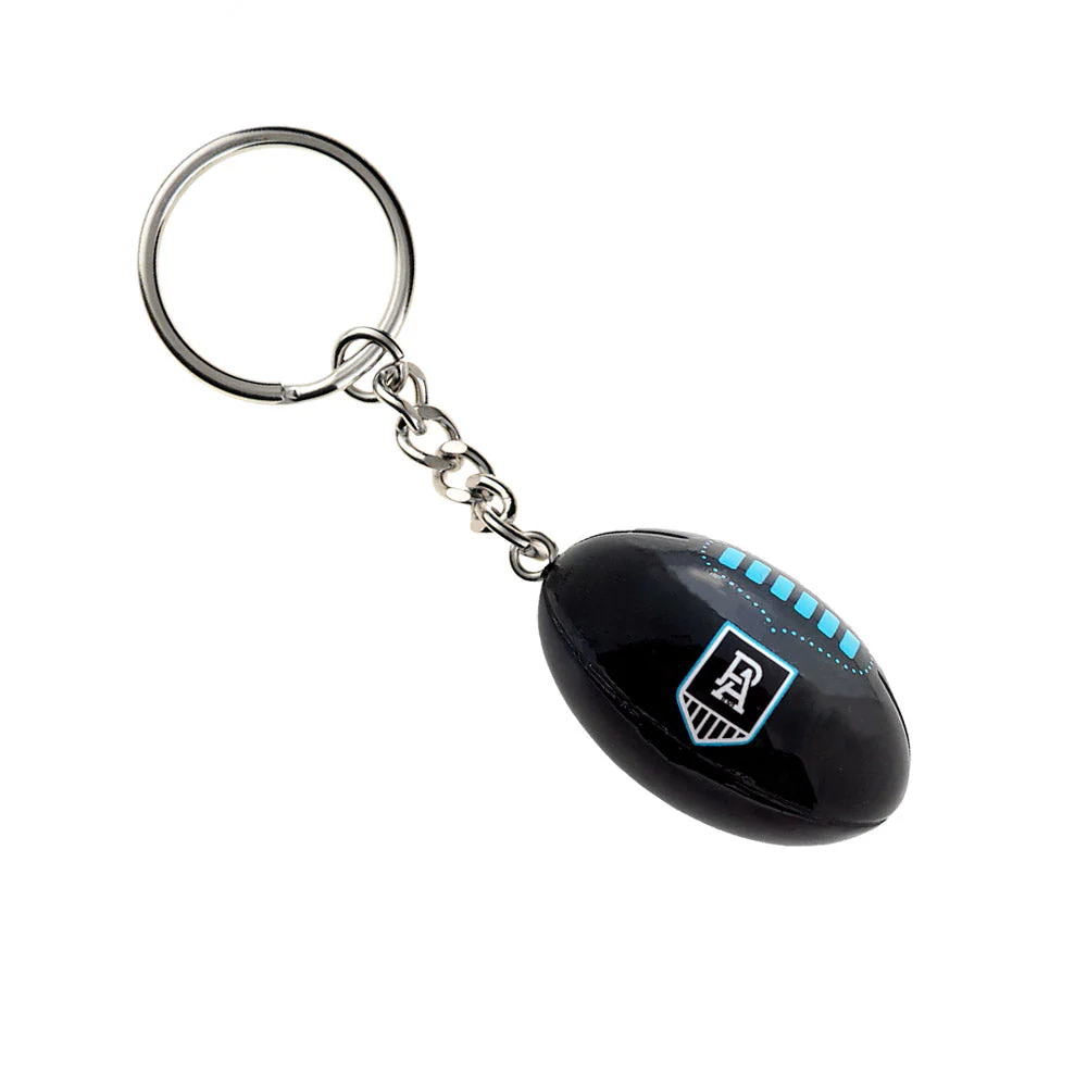 Port Adelaide Ball Keyring - Image 2