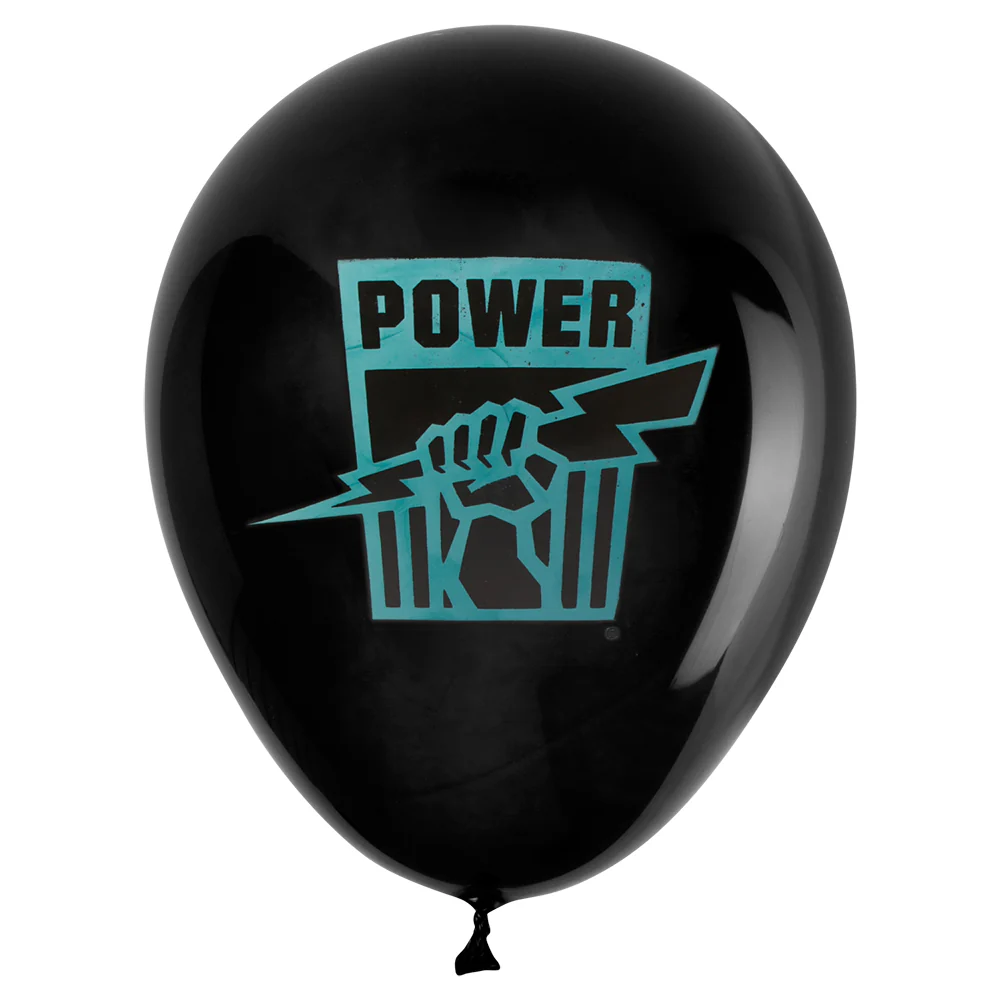 Port Adelaide Balloons - 25 Pk - Image 2