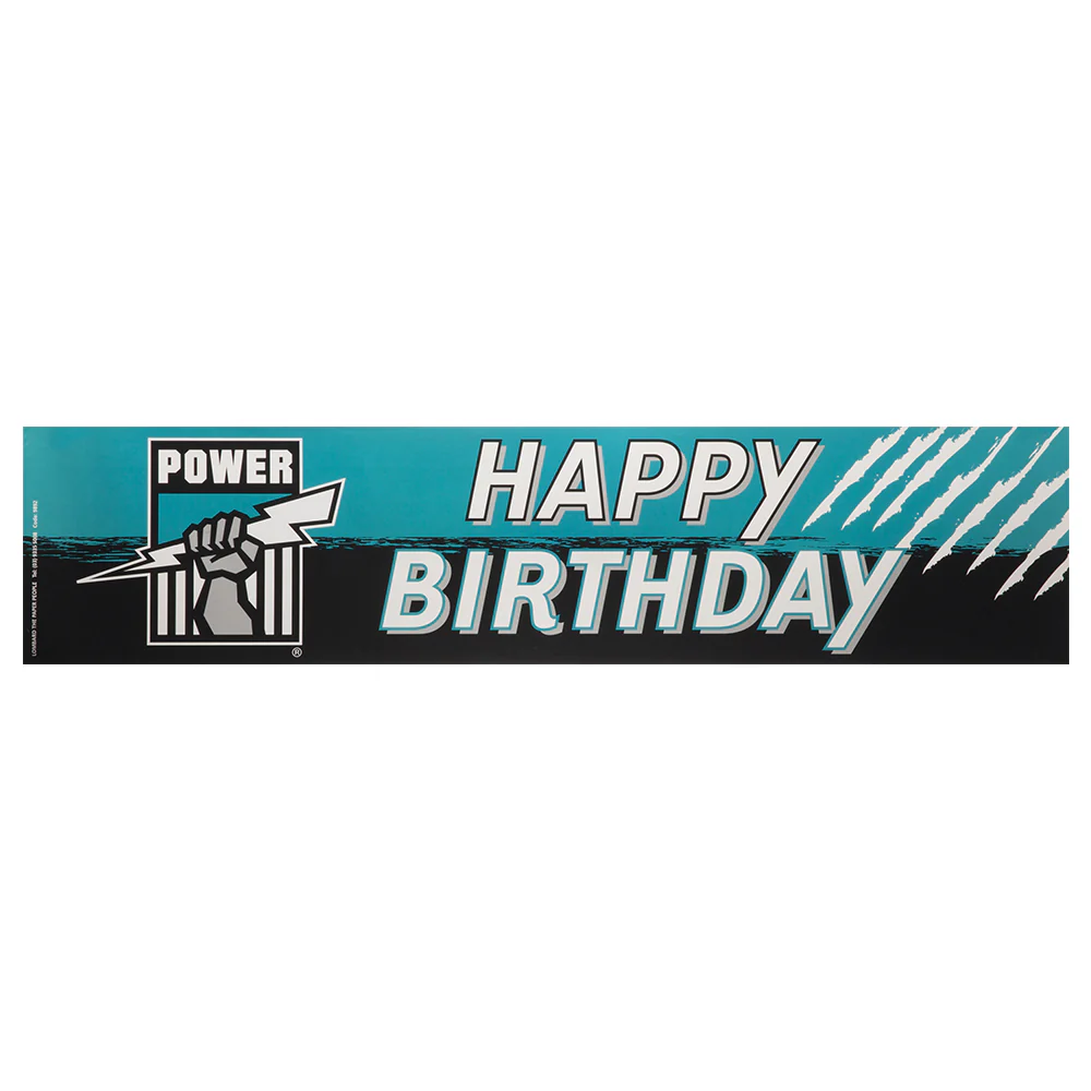 Port Adelaide Birthday Banner
