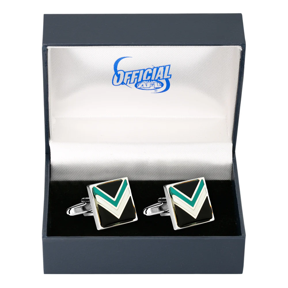 Port Adelaide Coloured Cufflinks - Image 2