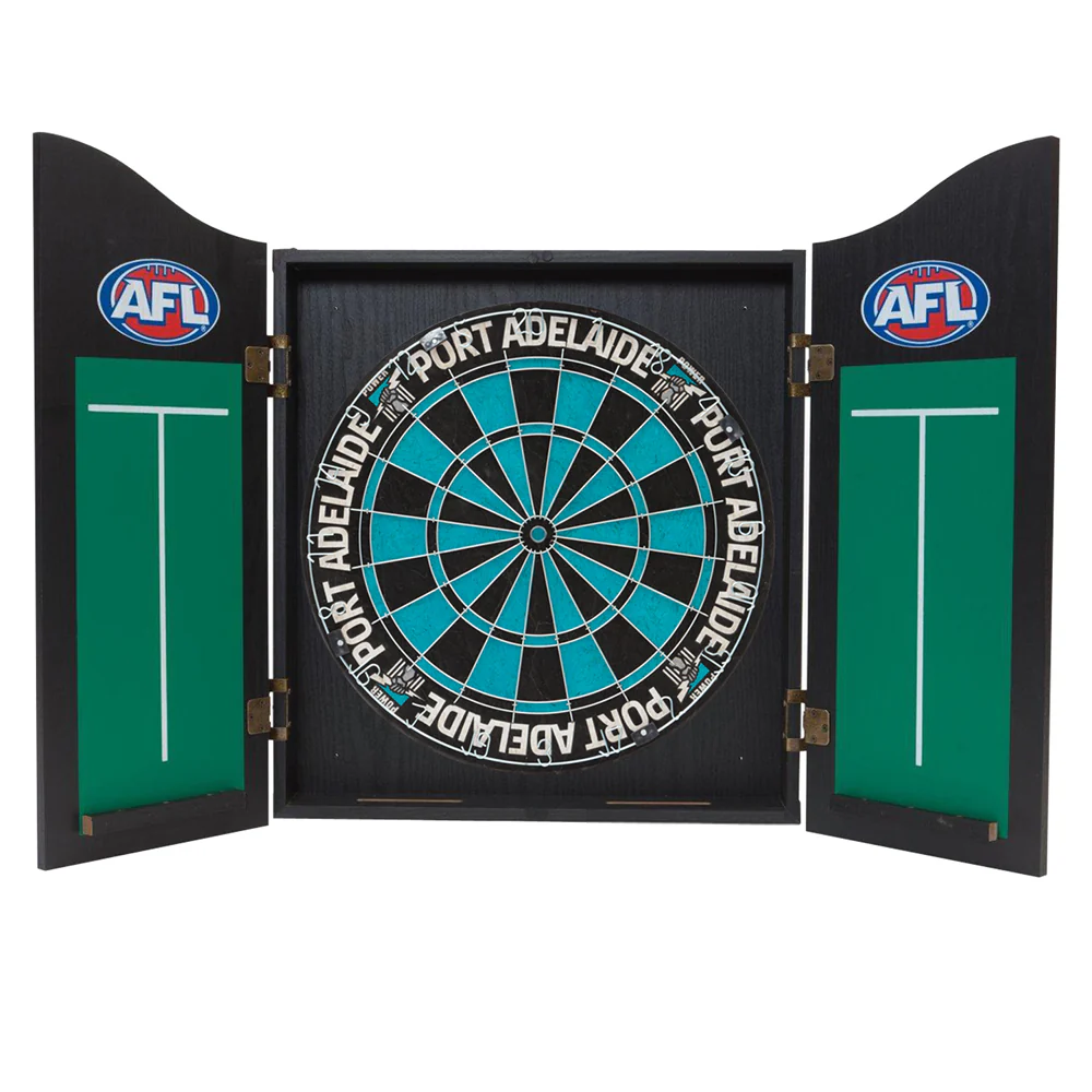 Port Adelaide Dartboard In Cabinet