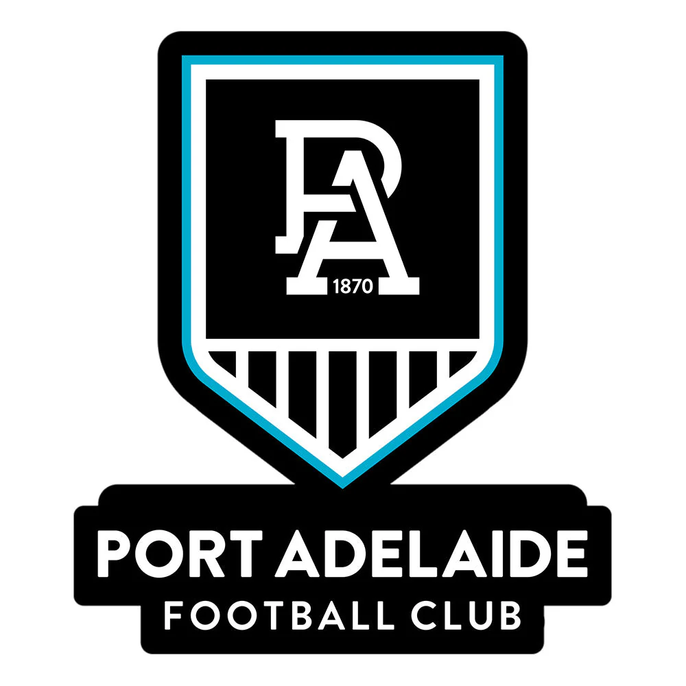 Port Adelaide Die Cut Logo Sticker - Image 2