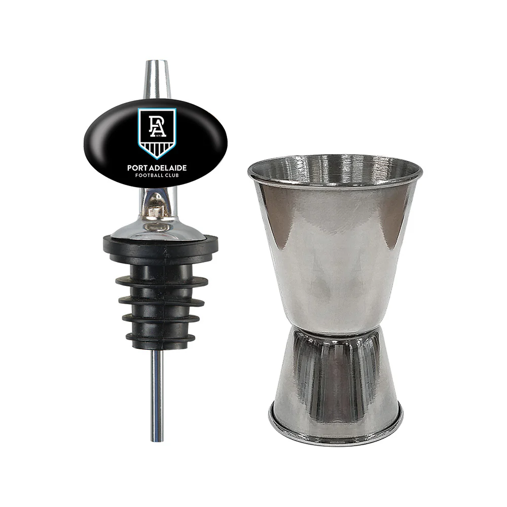 Port Adelaide Glasses, Jigger & Pourer - Image 2