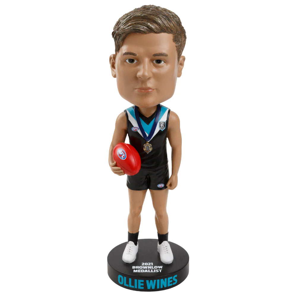 Port Adelaide Large Bobblehead: Ollie Wines Brownlow - Image 3