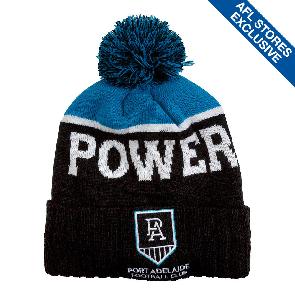 Port Adelaide Letter Logo Beanie - Image 4