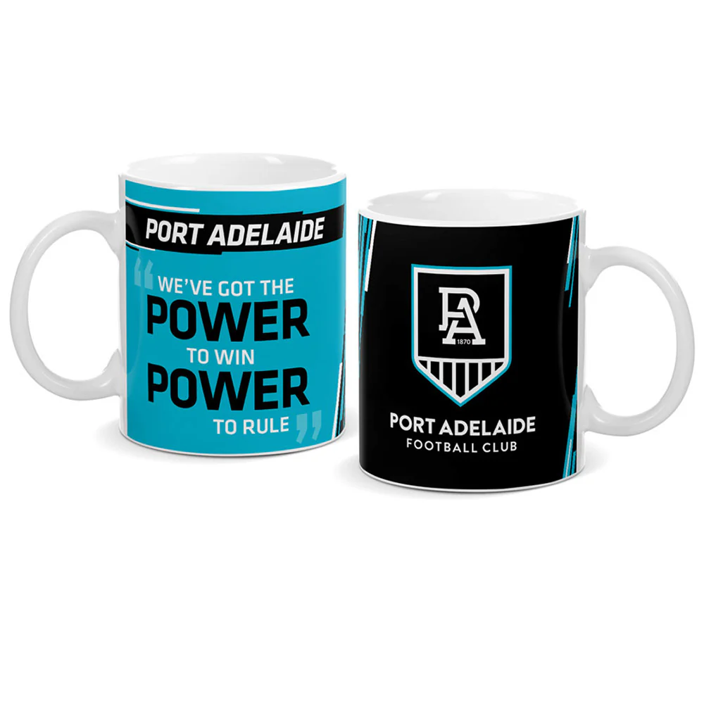 Port Adelaide Logo And Song Mug - Image 2