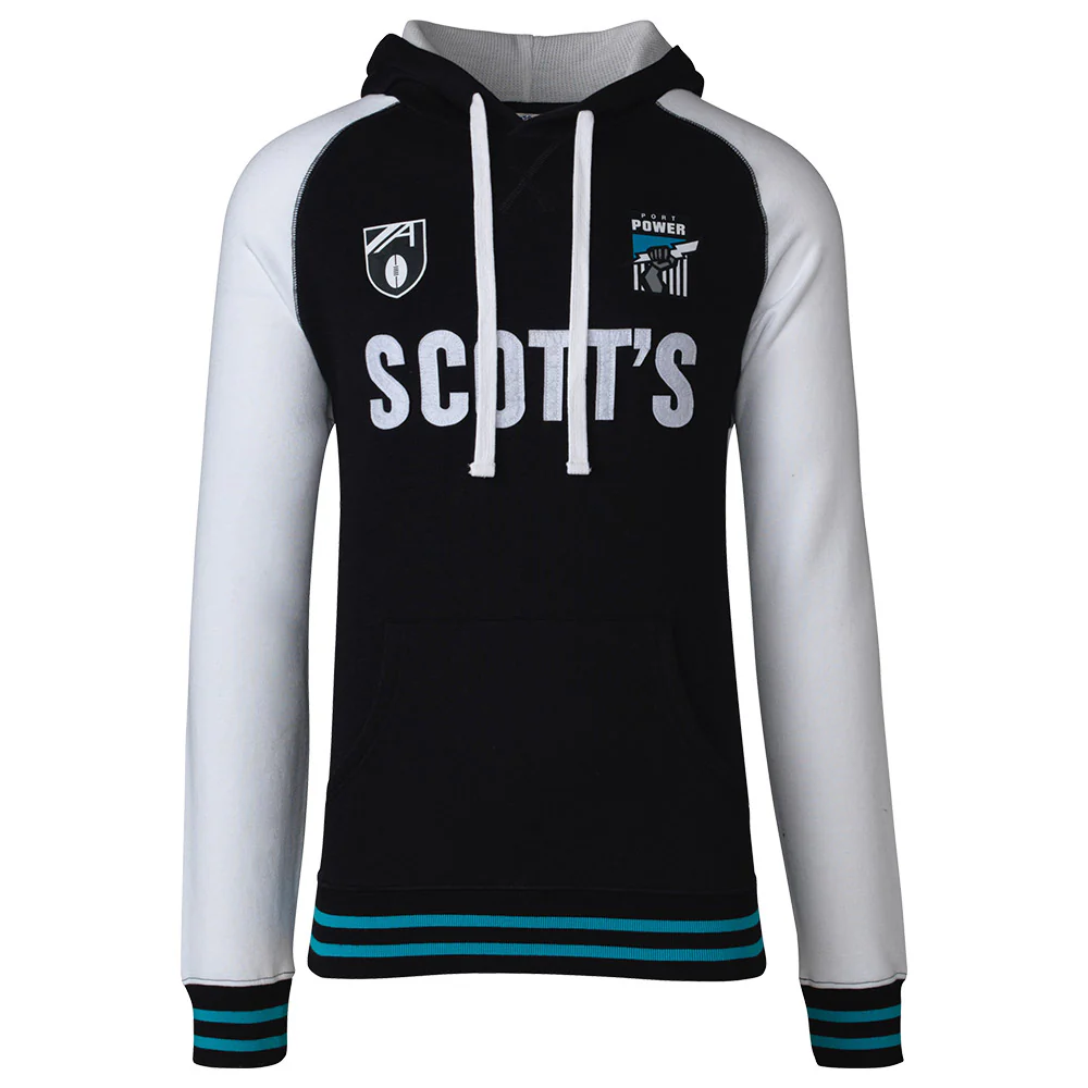 Port Adelaide Mens Scotts Throwback Hood