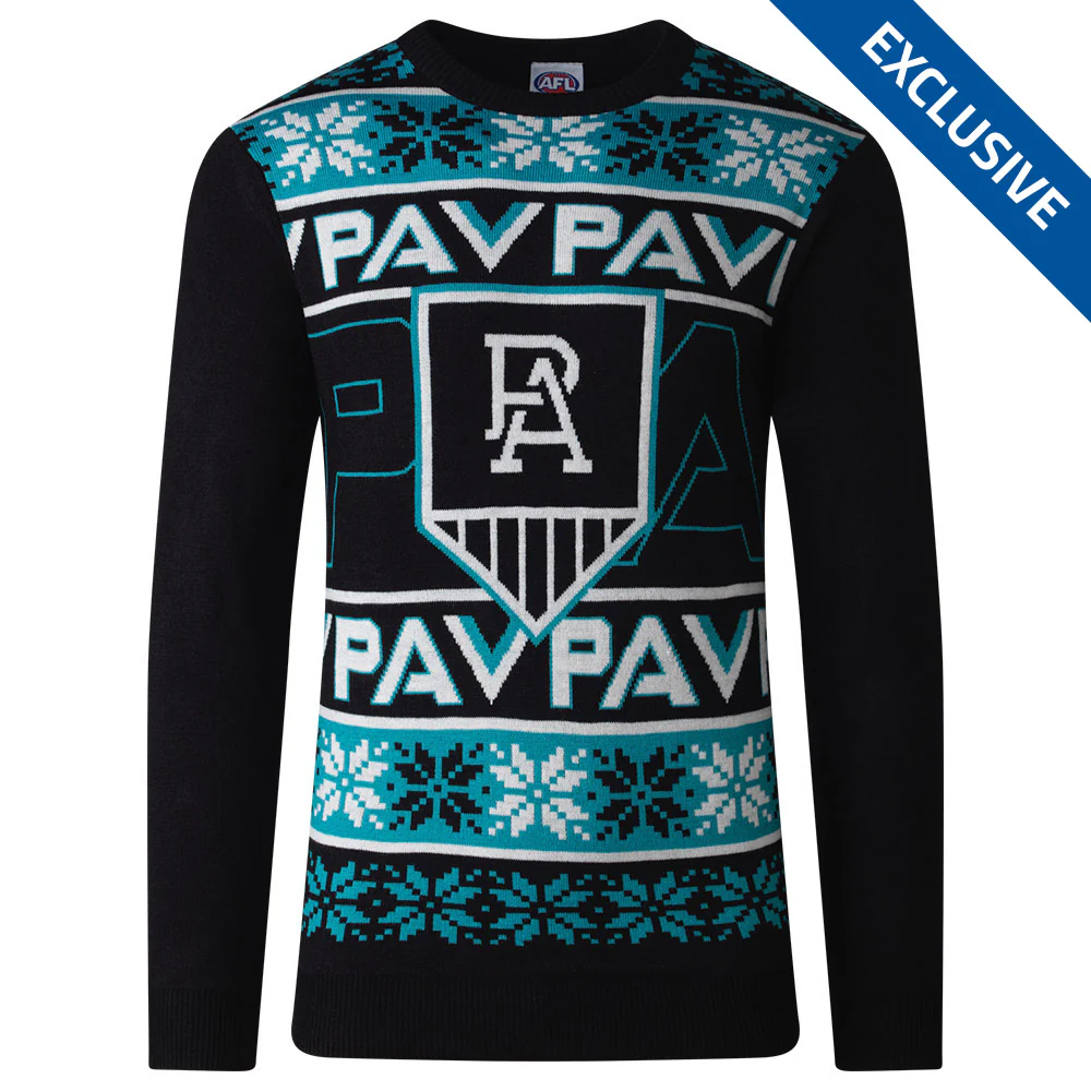 Port Adelaide Mens Ugly Christmas Sweater