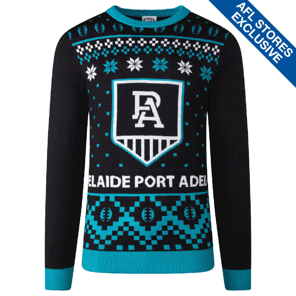 Port Adelaide Mens Ugly Christmas Sweater - Image 3