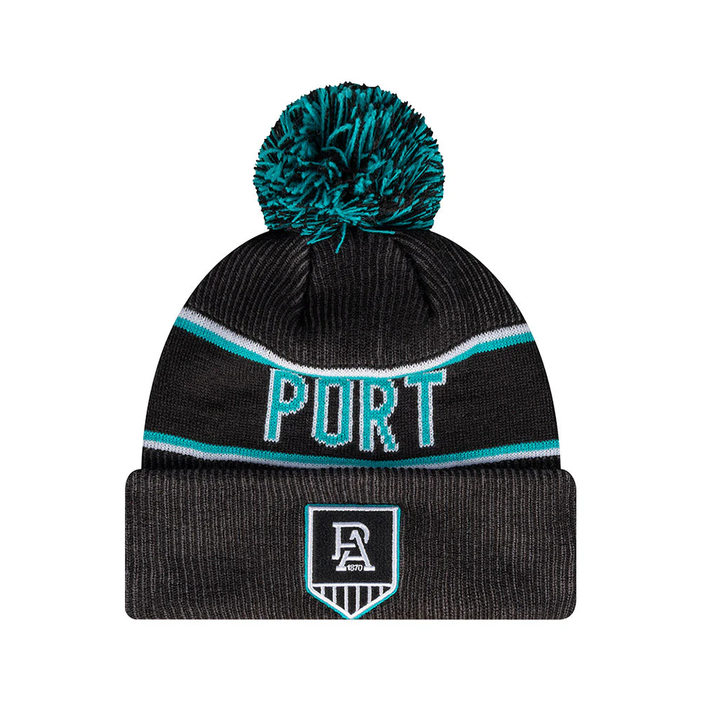 Port Adelaide New Era 6-Dartcuff Beanie - Image 2