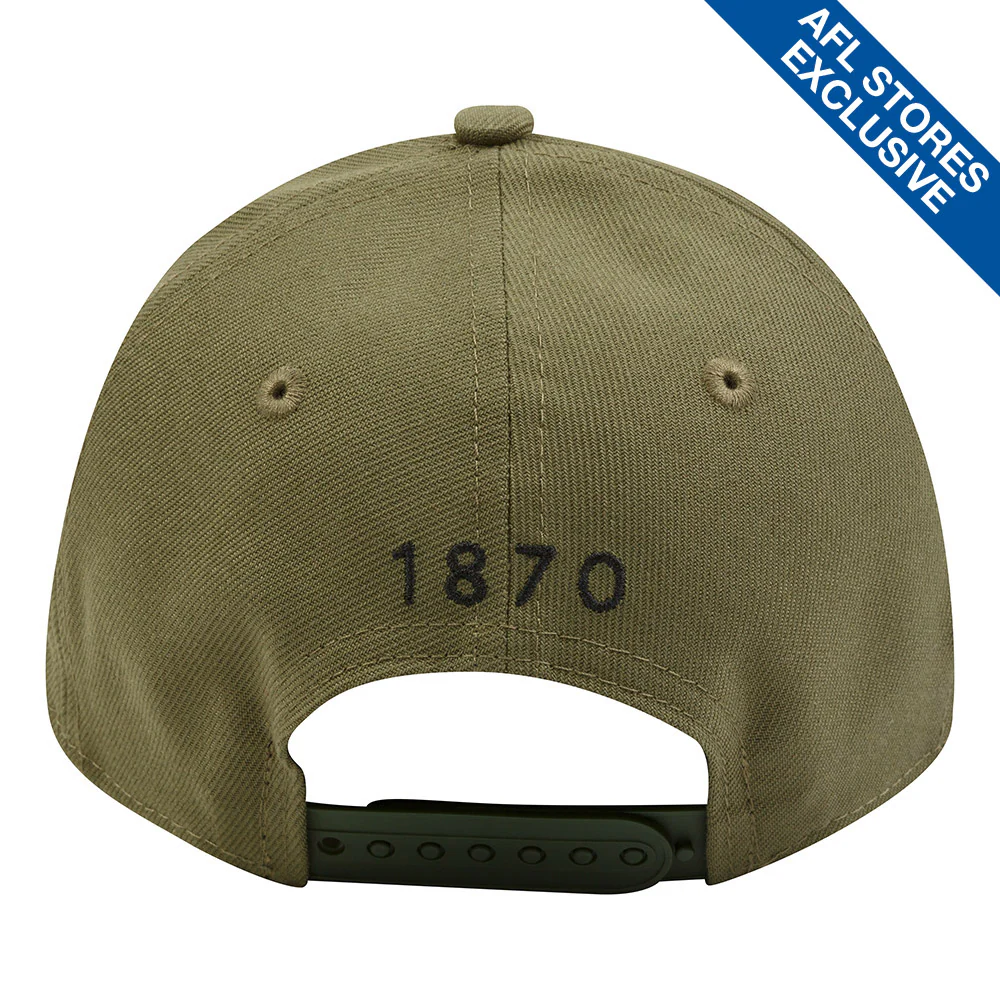 Port Adelaide New Era 9/40 Olive Snap Cap - Image 2