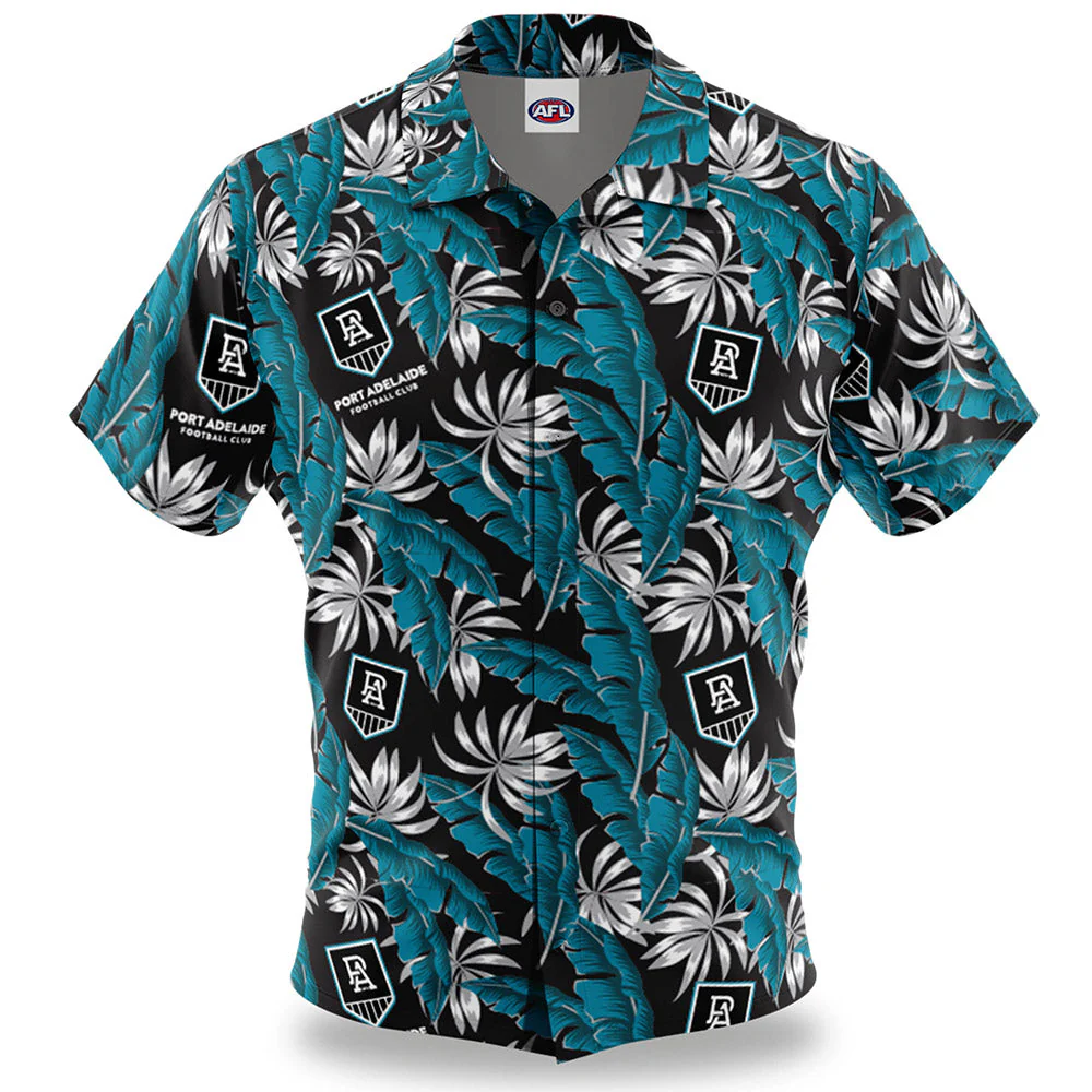 Port Adelaide Paradise Hawaiian Shirt - Image 3
