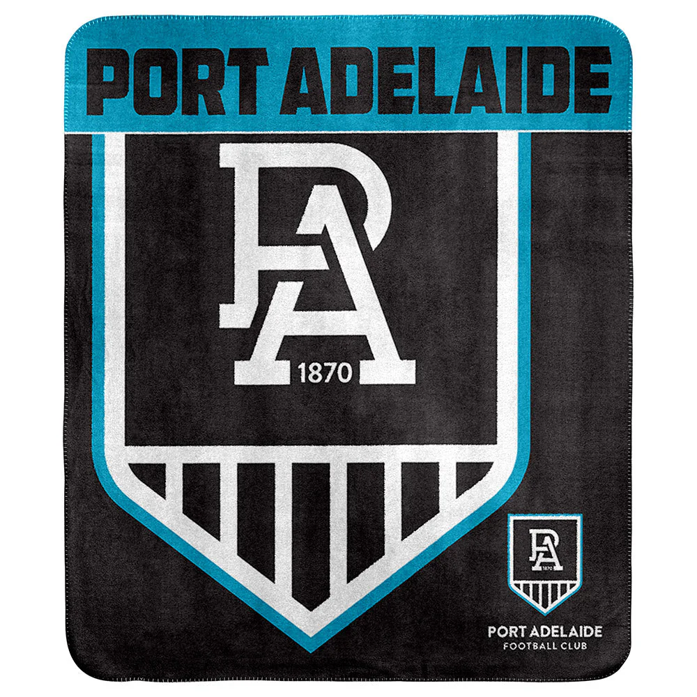 Port Adelaide Polar Fleece Rug - Image 2