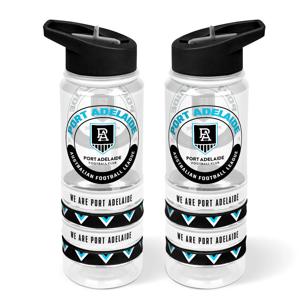 Port Adelaide Quad Bands Tritan Drink Bottle