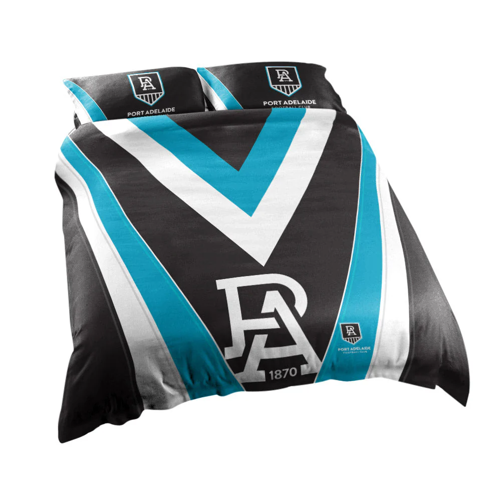 Port Adelaide Queen Quilt Cover Set - Image 2