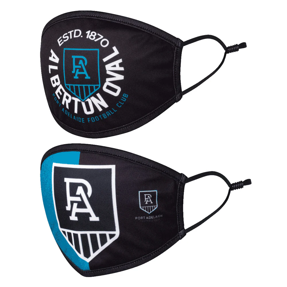 Port Adelaide Set Of 2 Face Masks