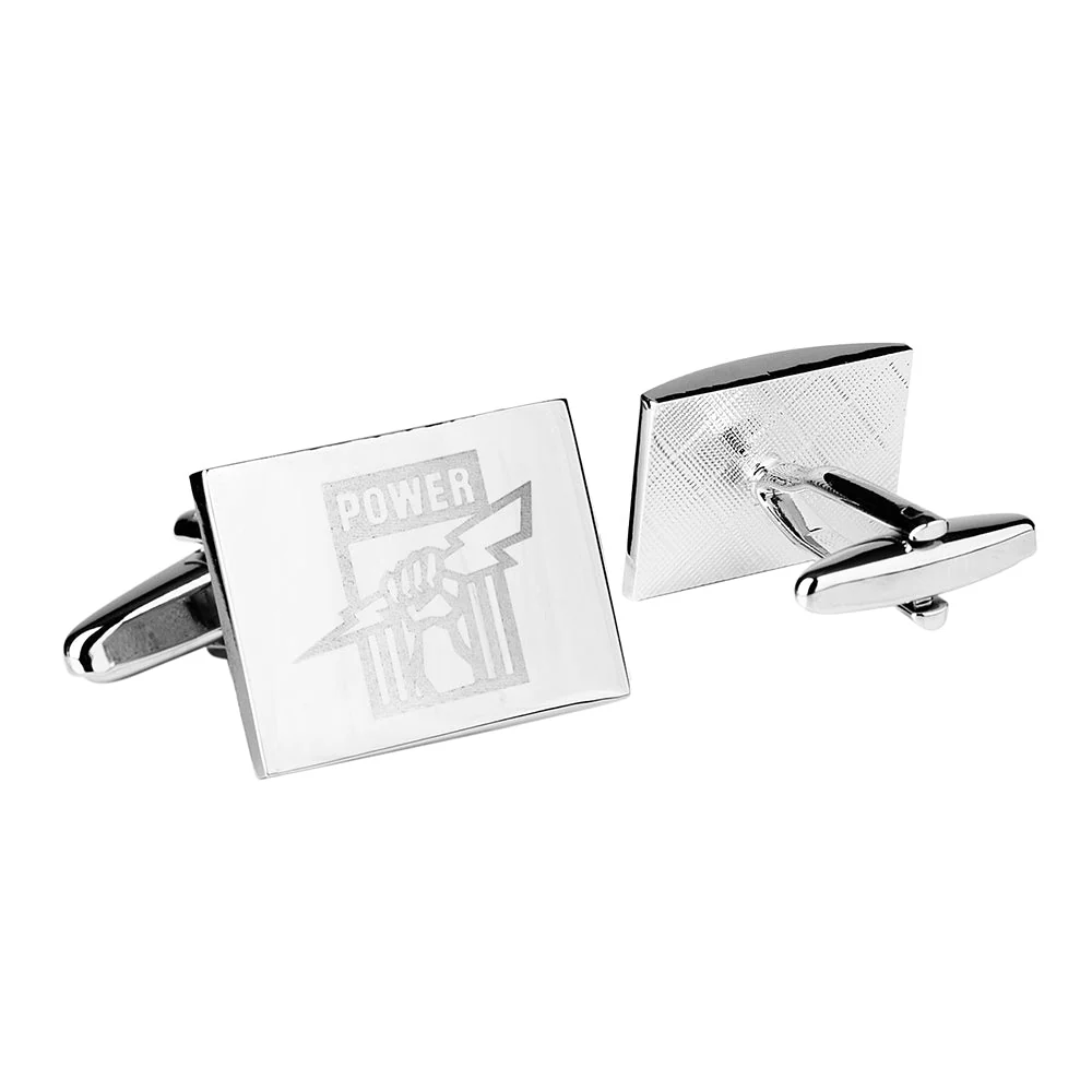 Port Adelaide Silver Cufflinks - Image 3