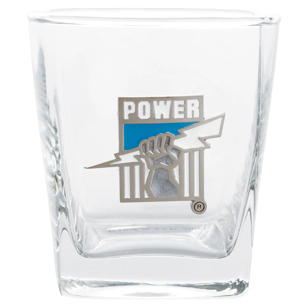 Port Adelaide Spirit Glasses With Metal Badge