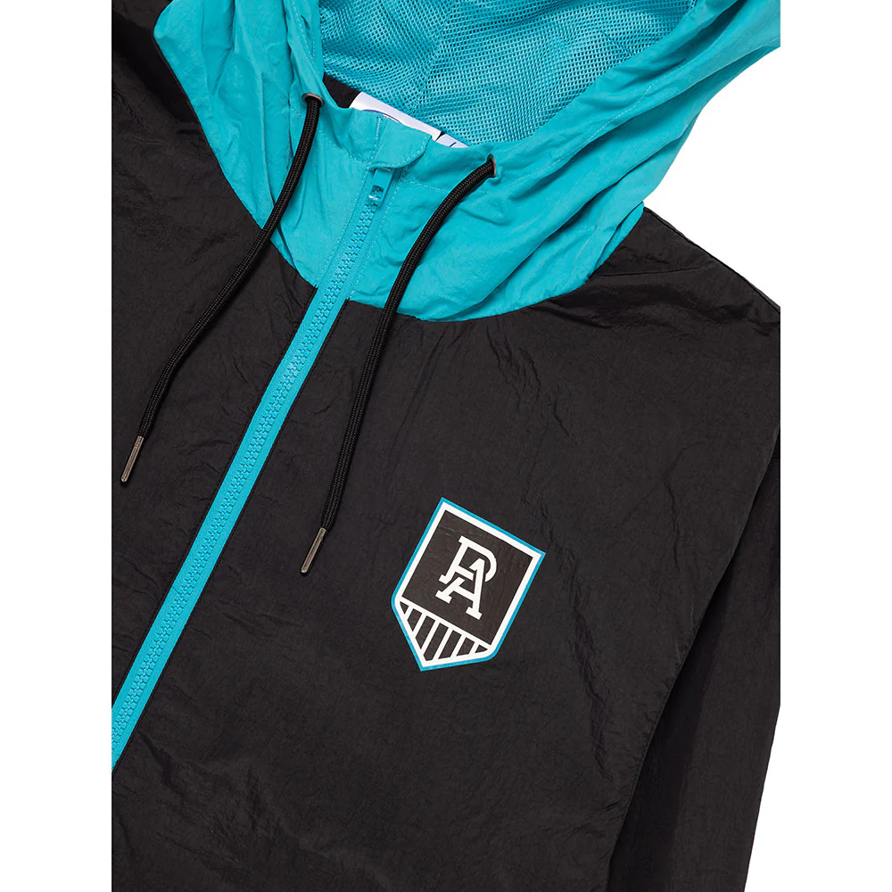 Port Adelaide Team Crest Full Zip Nylon Windbreaker - Image 3