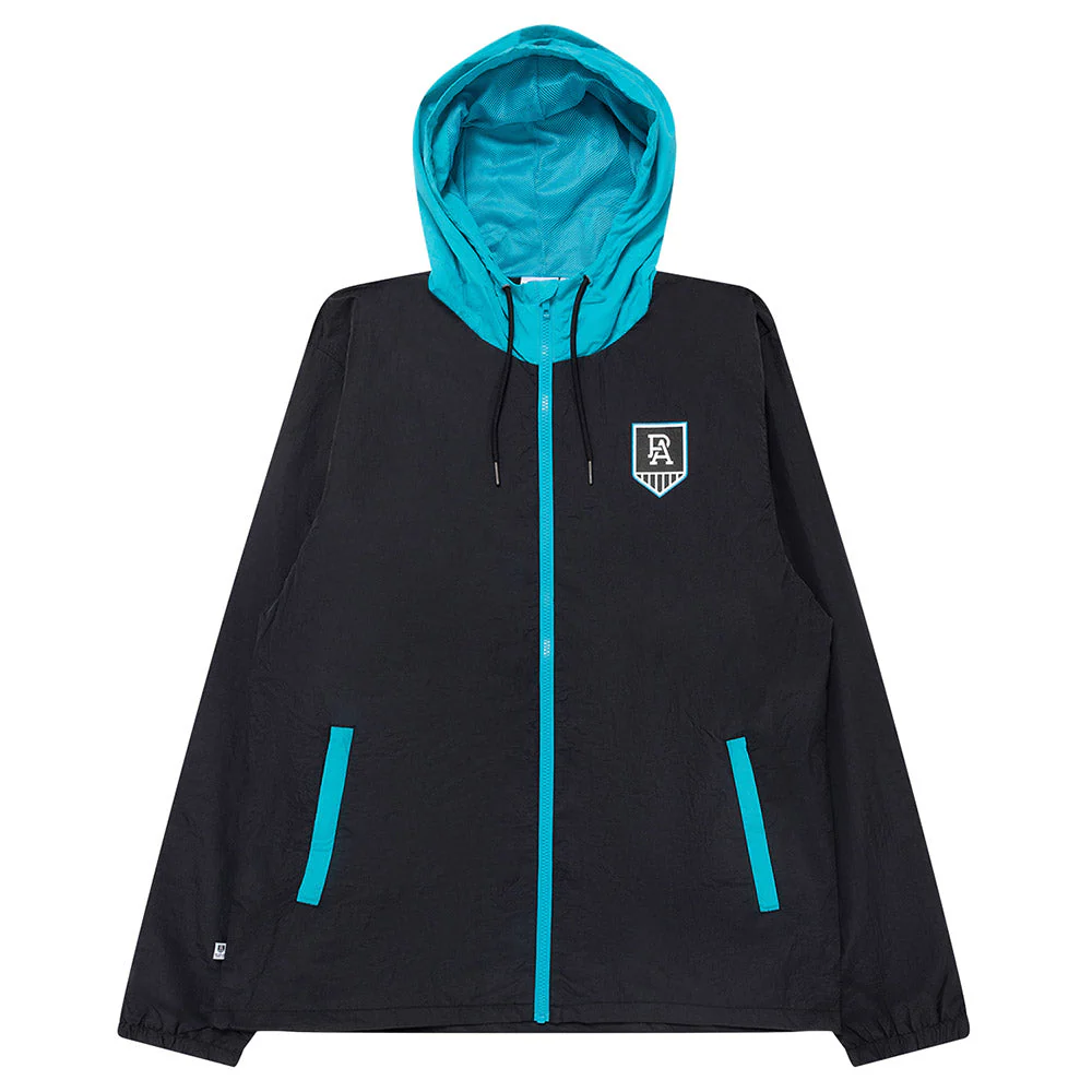 Port Adelaide Team Crest Full Zip Nylon Windbreaker - Image 5