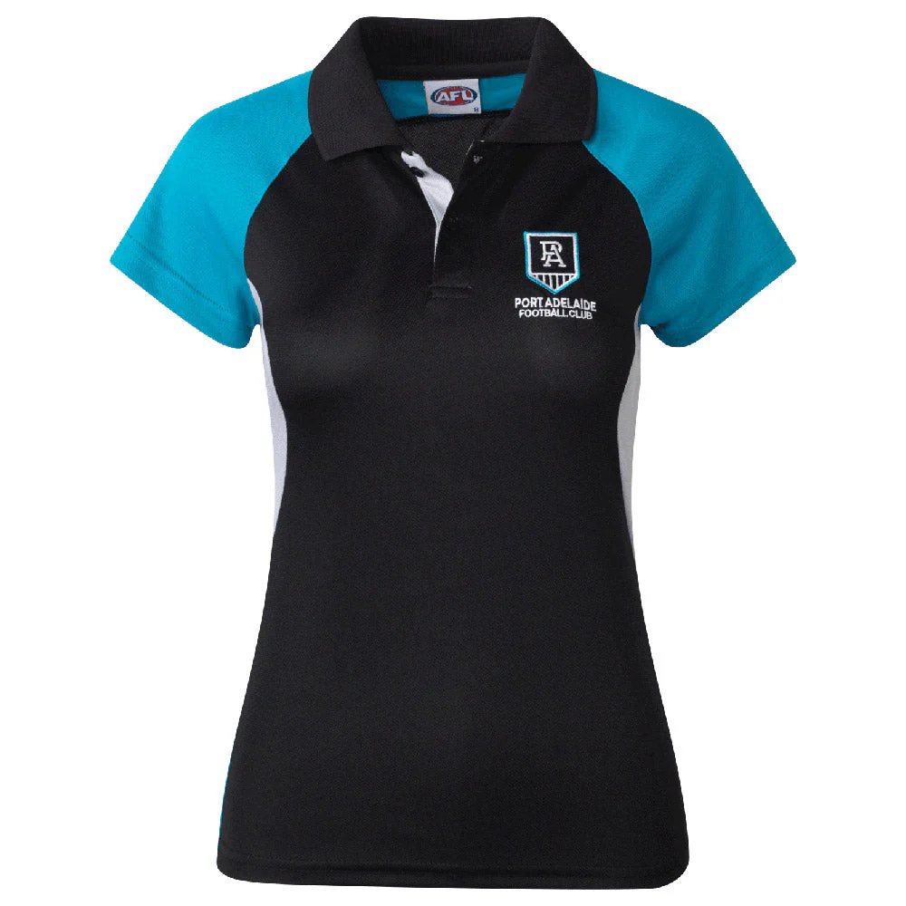 Port Adelaide Womens Summer Premium Polo - Image 3
