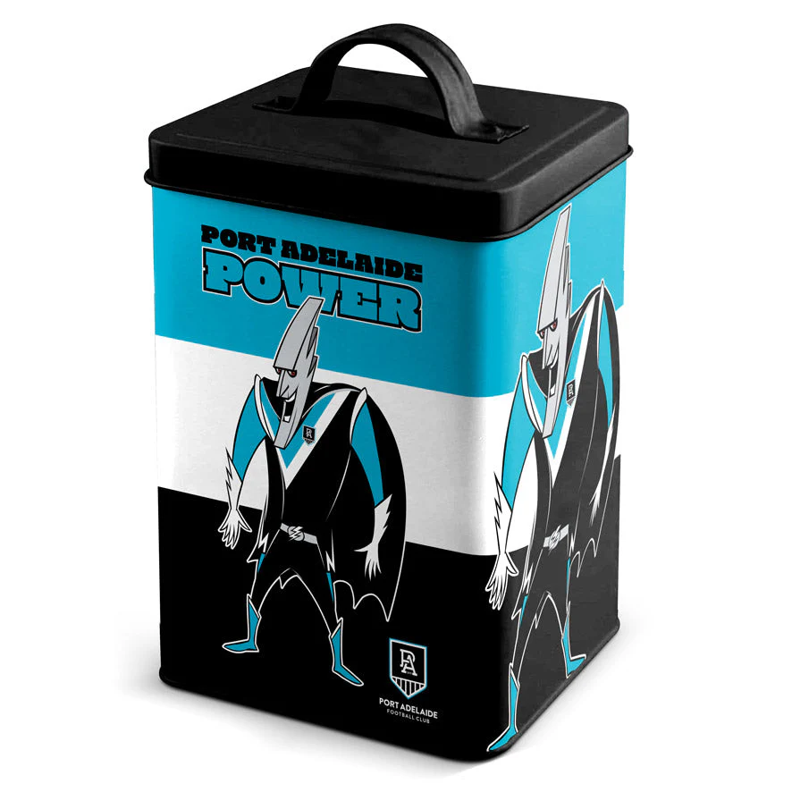 Port Adelaide Retro Mascot Cookie Tin
