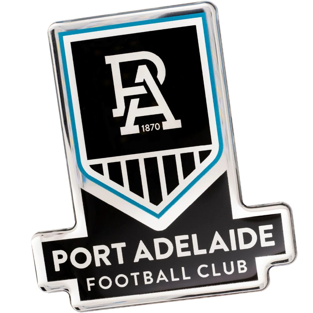 Port Adelaide Logo Lensed Chrome Decal