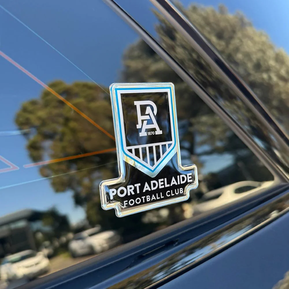 Port Adelaide Logo Lensed Chrome Decal - Image 2