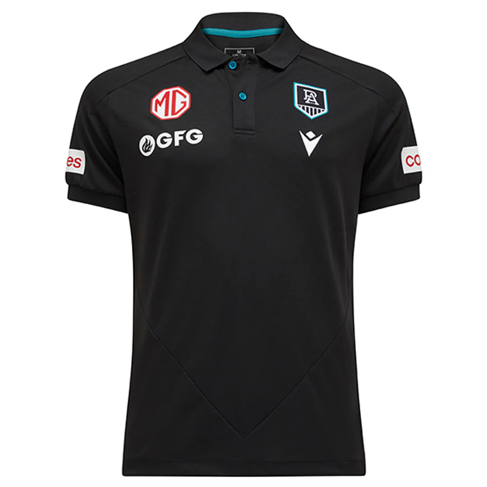 Port Adelaide 2025 Authentic Travel Polo