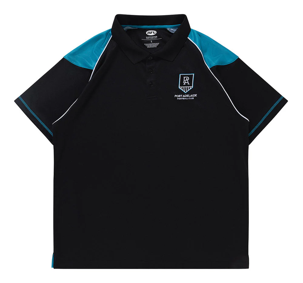 Port Adelaide Mens Performance Polo - Image 5