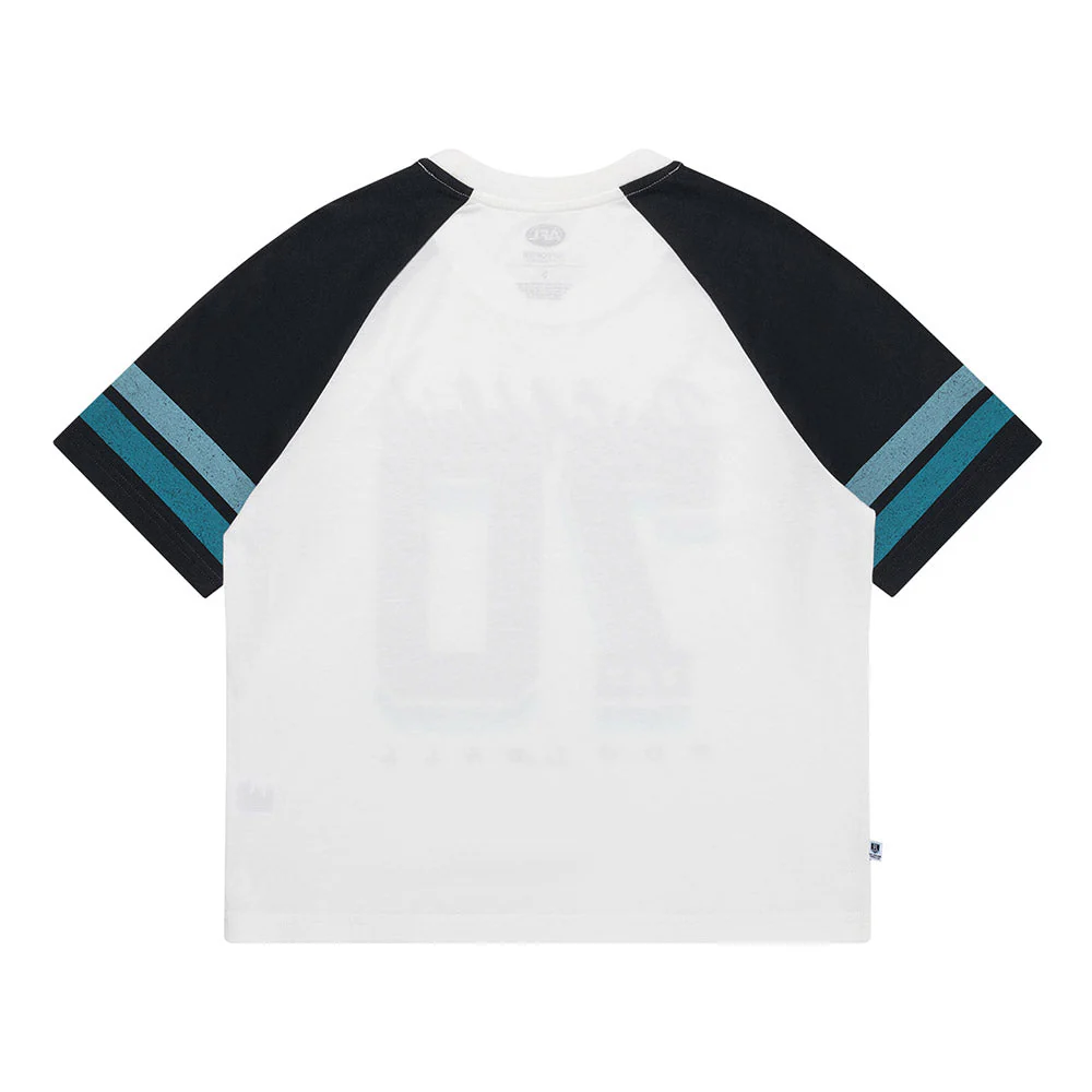 Port Adelaide 2-Tone Womens Raglan Tee - Image 6