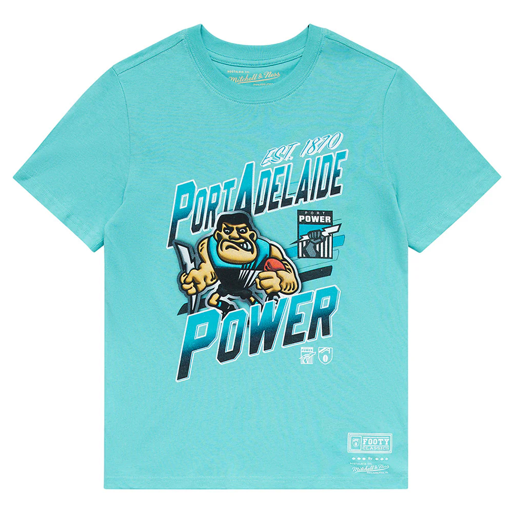 Port Adelaide Mitchell & Ness Mascot Character Tee