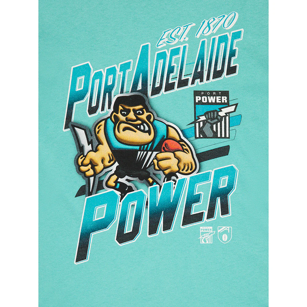 Port Adelaide Mitchell & Ness Mascot Character Tee - Image 3