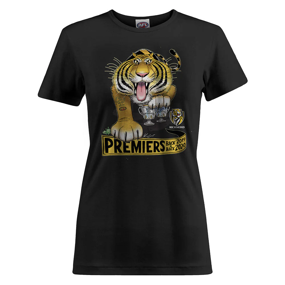 Premiership 2020 Womens Mark Knight Tee - Image 2