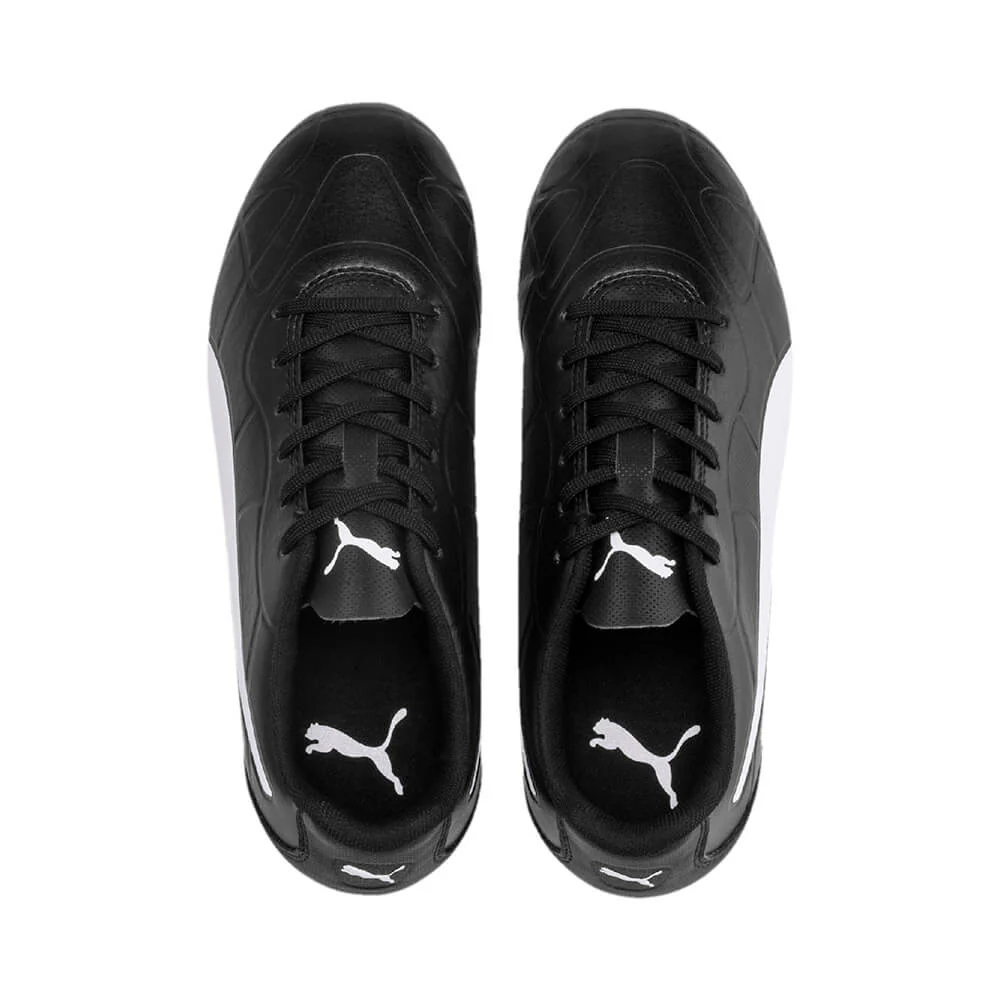 Puma Monarch Fg Junior Football Boots Black/White - Image 11