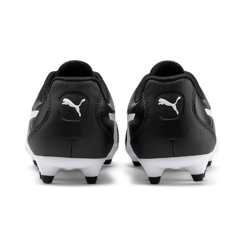 Puma Monarch Fg Junior Football Boots Black/White - Image 13