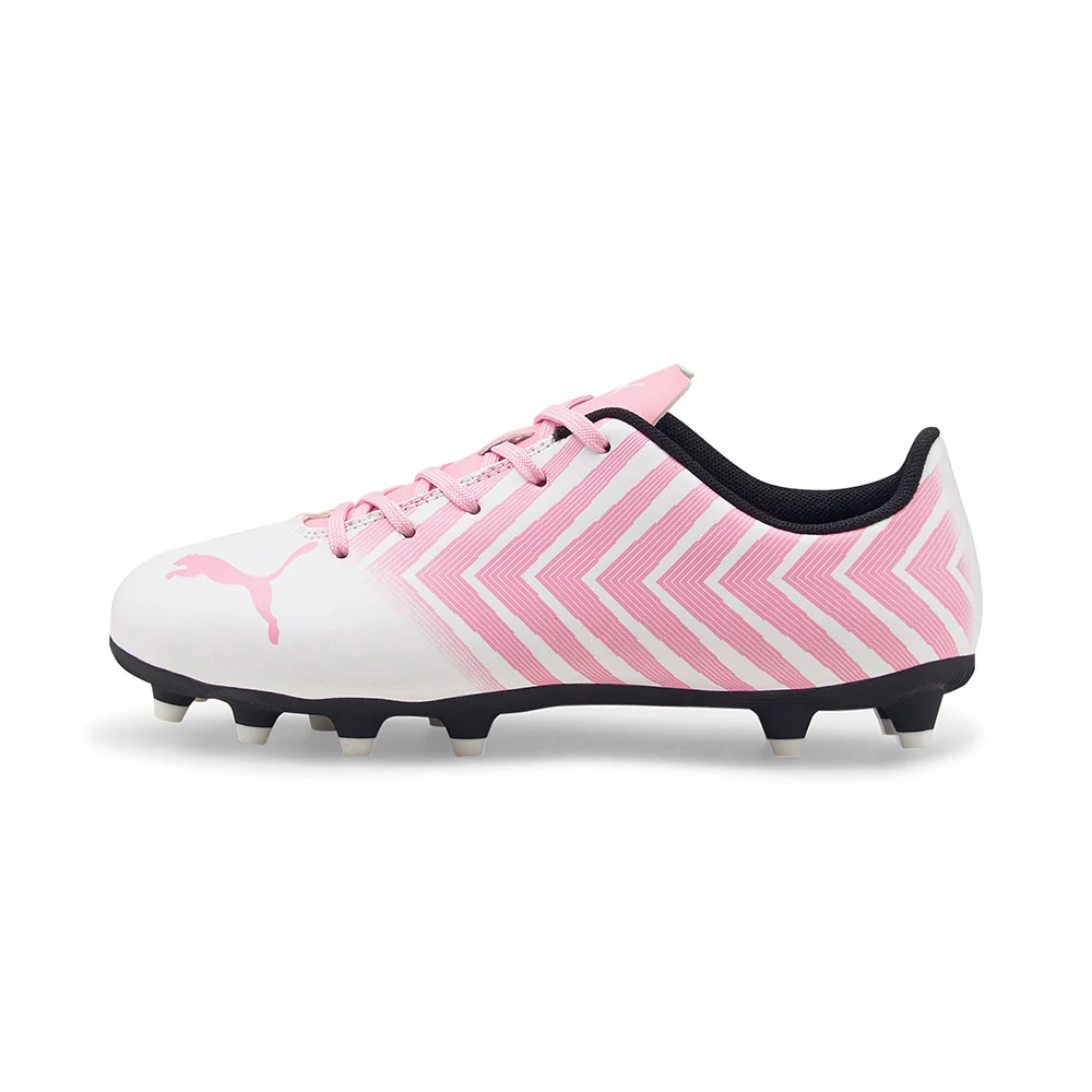 Puma Tacto Fg Junior Football Boots White/Pink - Image 2