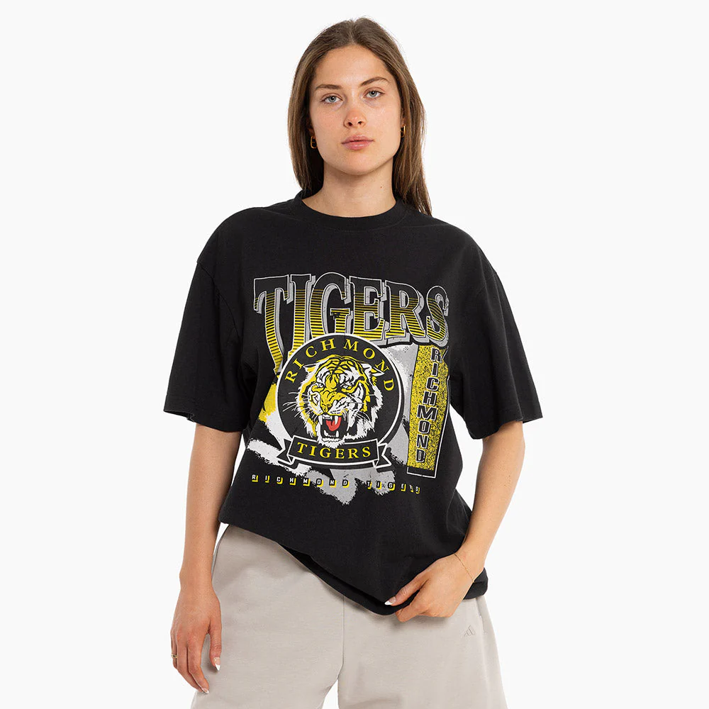 Richmond Mitchell & Ness Adults Vintage Brush Off Tee - Image 8