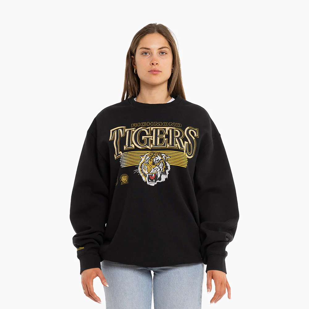 Richmond Mitchell & Ness Adults Underscore Crew Neck Sweater - Image 4