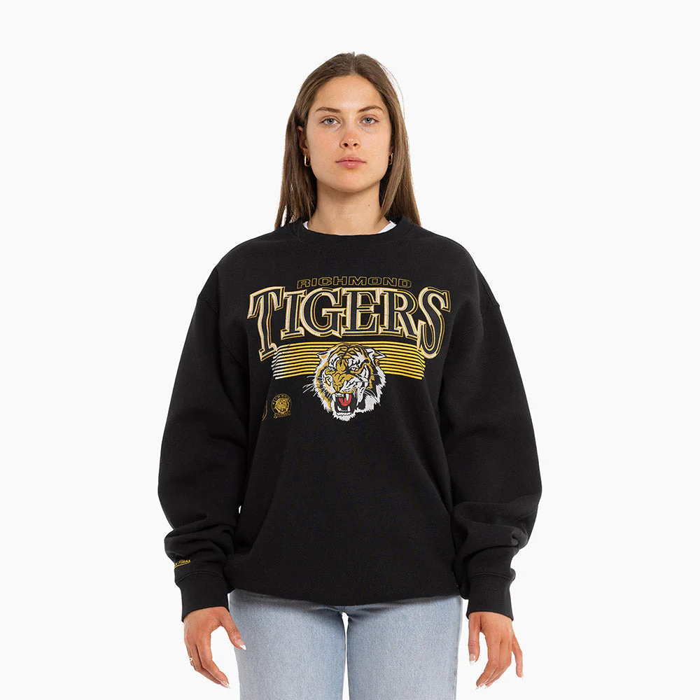 Richmond Mitchell & Ness Adults Underscore Crew Neck Sweater - Image 7