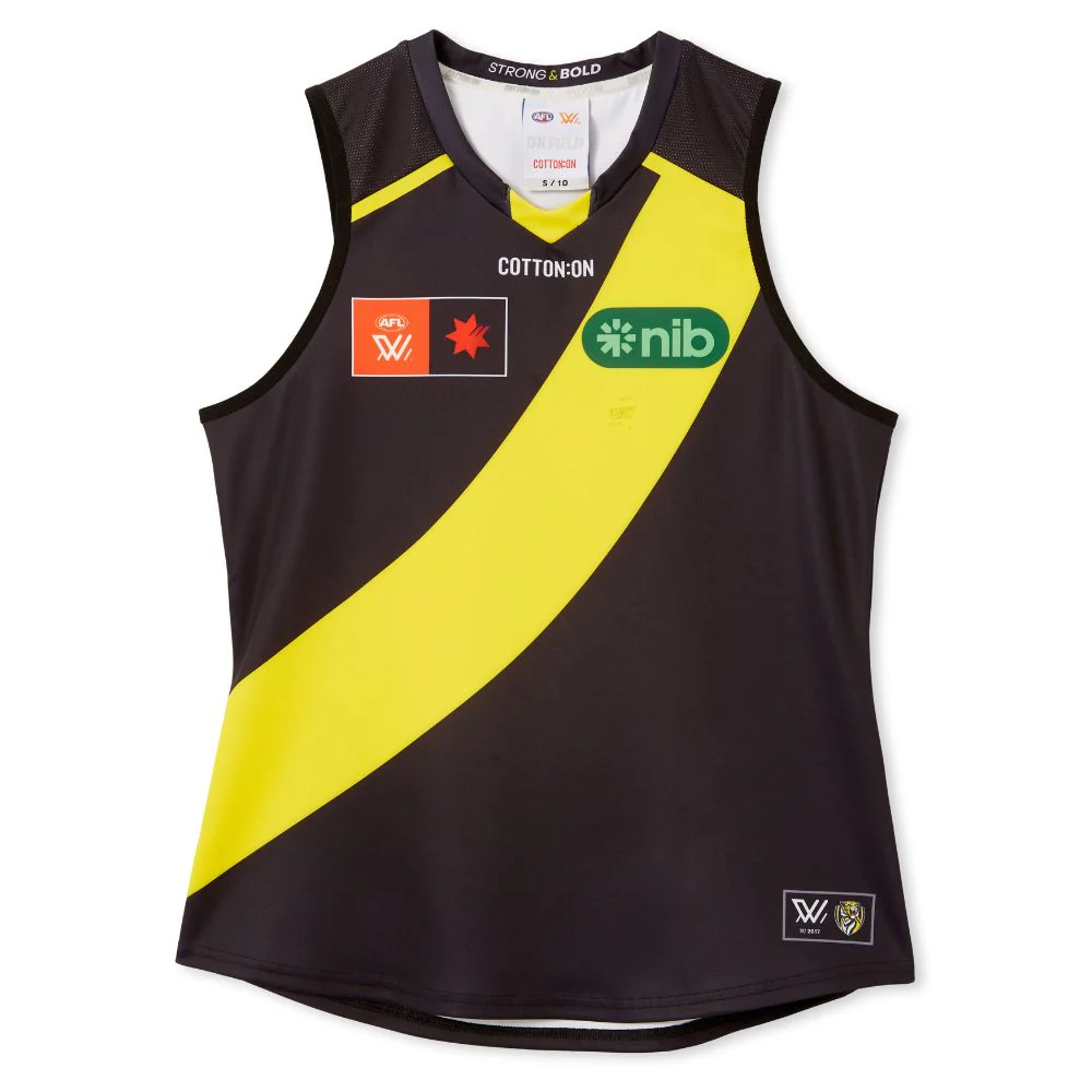 Richmond Season 9 AFLW Authentic Home Guernsey