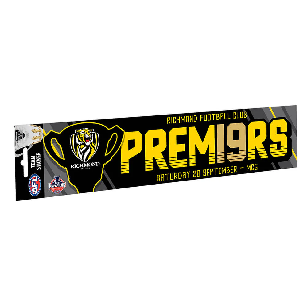 Richmond Tigers 2019 Premiers Bumper Sticker